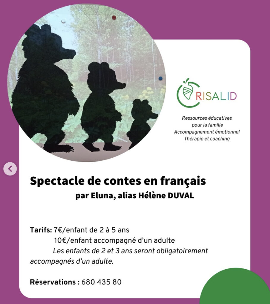 atelier en français pour enfants à Barcelone