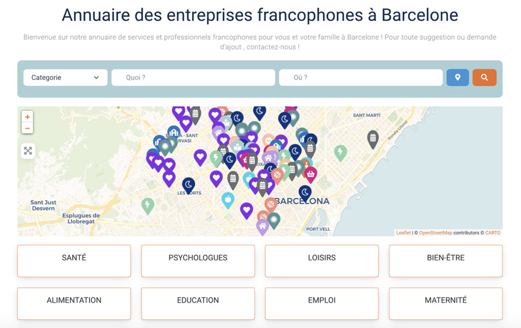 annuaire francophone barcelone