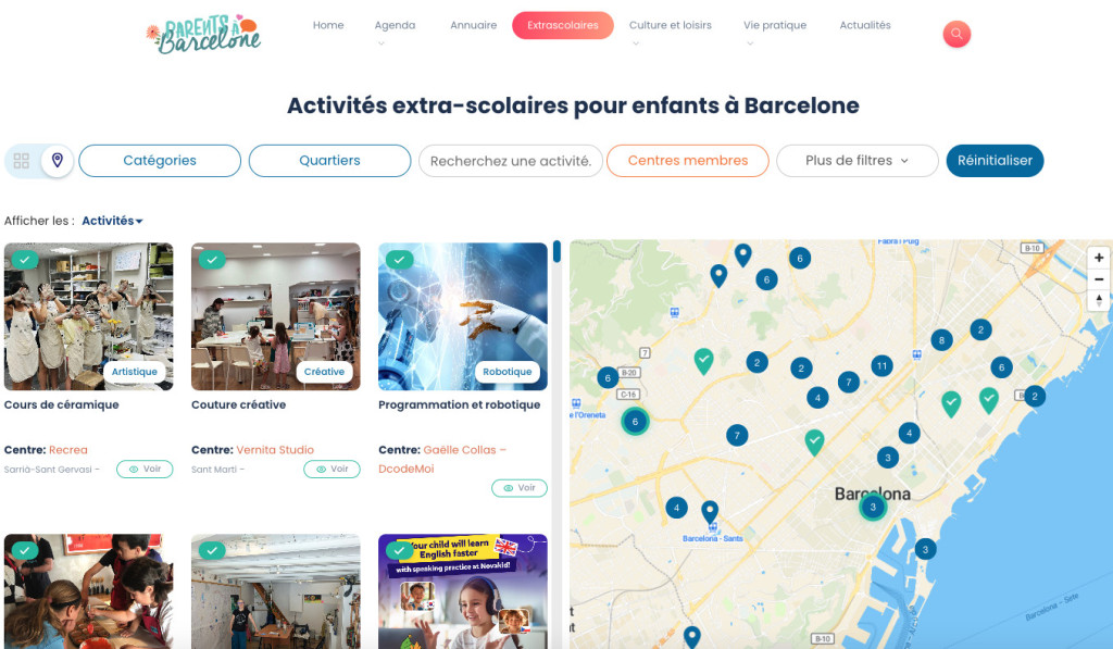 extrascolaires a barcelone