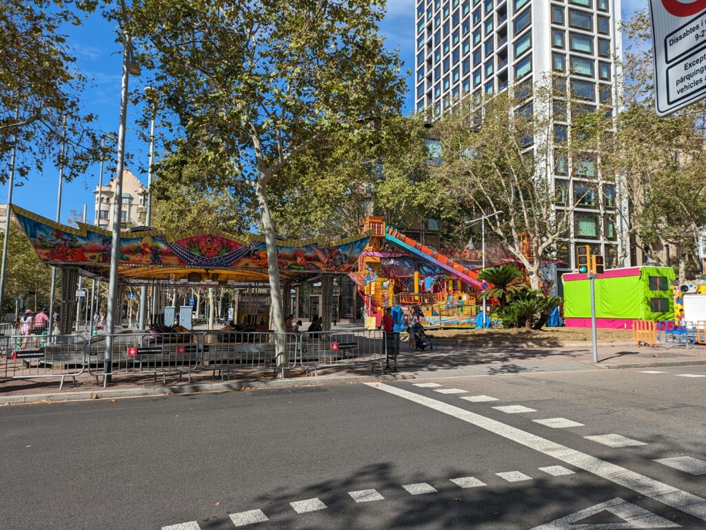 fête foraine Fiesta Mayor de Gràcia 2024