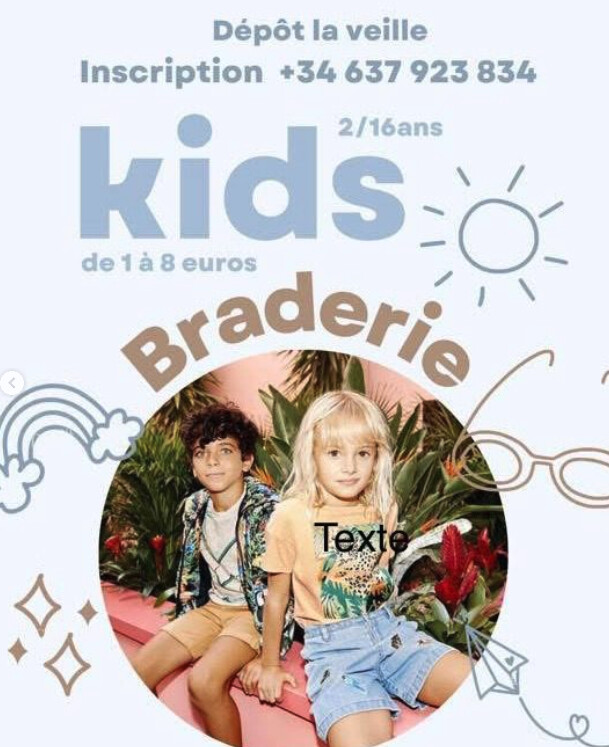 braderie enfants barcelone