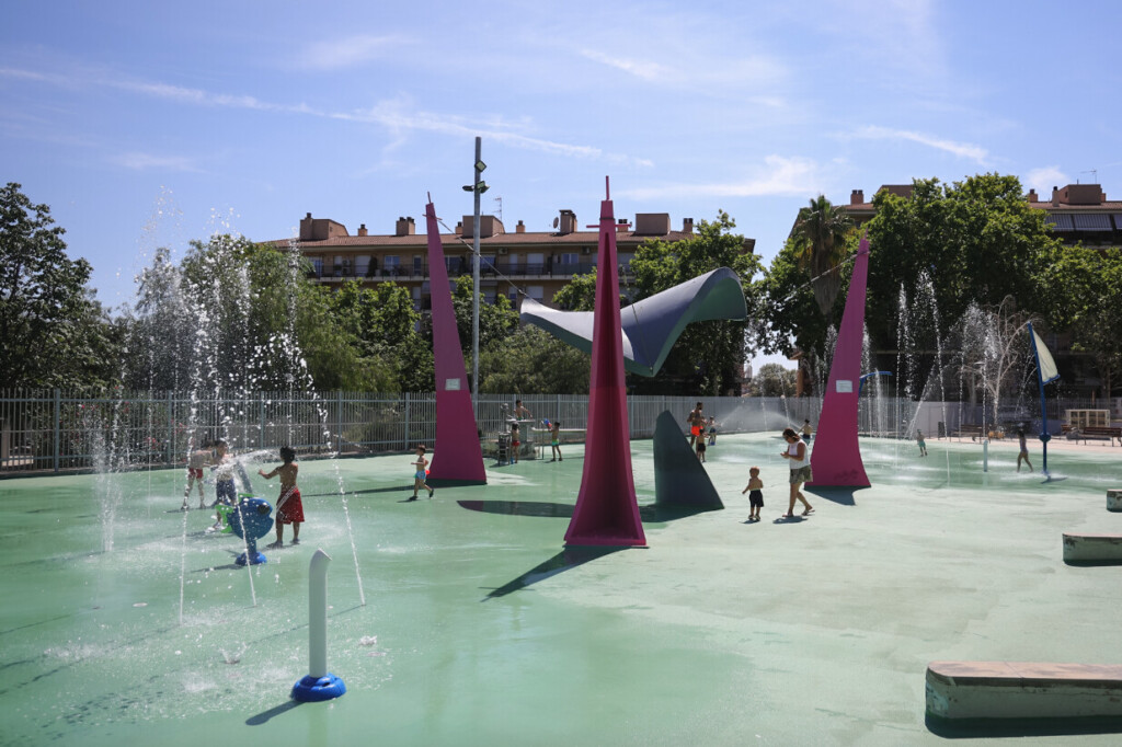 jocs d'aigua de la plaça de Catalunya a Castellar